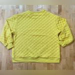 Sunday in Brooklyn  Anthropologie NWT Yellow Quilted Crewneck Photo 2