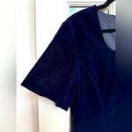 Sag Harbor  Midnight Blue Velvet Cocktail Timeless Party Dress Women’s Size 14 Photo 1
