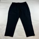 Old Navy Black Go-Dry Sleektech High Rise Tapered Cargo Athletic Pant XL Photo 5