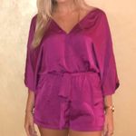 Lulus Pink Lulu Silk Romper  Photo 0
