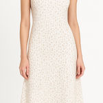 Akris  Patterned Sleeveless Dress Size US 4 Color White Cream Photo 0