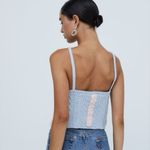 For Love & Lemons  Paige knit crop top Photo 1