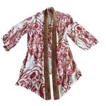Soft Surroundings  Jakarta Open-Front Kimono Chiffon Embroidered Size L/XL Womens Photo 1