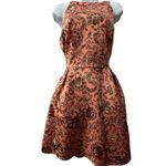 Copper Key Paisley Print Floral Sleeveless Halter A-Line Dress Multicolored Photo 10