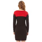 Apt. 9  Sweater Dress L NWT Lace Colorblock Red Black Lace Event Dressy Knit Warm Photo 7