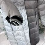 Michael Kors  Womens Gray Fur Trim Hooded Long Sleeve Puffer Jacket Size Small Photo 3