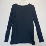 Aerie Offline by  Black Long Sleeve Ribbed Jersey Tee Women’s Small V-Neck Top Photo 6