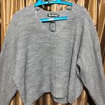 Charlotte Russe Gray Sweater Cardigan- Photo 0