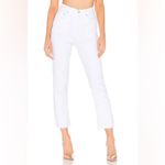 AGOLDE  Riley High Rise Straight Crop Jeans in Blurred‎ White Size 29 Denim Photo 2