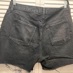 Old Navy  Denim Black Distressed Shorts Size 14 Photo 2