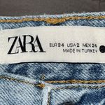 ZARA   The Truth Slim Jeans Women US 2 EU 34 Signature Light‎ Wash Blue Denim Photo 8