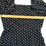 Lulus ‎ Black and White Polka Dot Long Sleeve Dress Photo 5