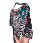 Ruby Rd NWT . Ladies Cut Out Sleeve Floral Pattern Scoop Neck Dress SZ Small Photo 5