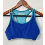 New Balance Womens Medium Sports Bra Blue Racerback Photo 0