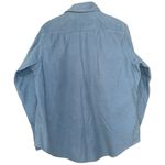 Robert Graham Women’s Size M Blue Corduroy Floral Flip Cuff Button Down Shirt Size M Photo 2