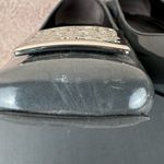 Tahari Wicked embellished grey slip on patent loafers pumps size 10 Photo 6