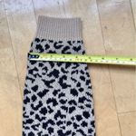 Divided Cropped Leopard Print Sweater, Tan, Black, Size S Photo 12