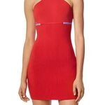 Herve Leger HERVE by Hervé Léger Stripe Bandage Mini Dress red cardinal size L Photo 0