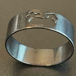 Boy and girl symbols black ring size 10.5 Photo 0