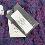 RE/DONE $550 NWT 80s CREWNECK CARDIGAN IN PLUM SZ S Photo 3