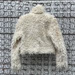 Free People Shaggy Faux Sherpa Shaggy Wool Moto Jacket in Ivory SMALL Photo 1