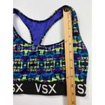 VSX Sport Bra Geometric Print Racerback Activewear Top Small Blue Photo 2