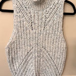Anthropologie  Blue/White‎ Sleeveless Sweater  Size L Photo 0