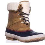 Tommy Hilfiger Rustee leather lined warm duck winter boots size 8 Photo 0