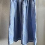 Hill House The Athena Nap Mini Dress Light Blue Glitter Check Size S Photo 6