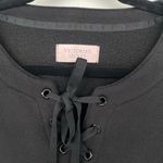 Victoria's Secret Victoria Secret Cropped Fleece Sweatshirt Women M Black Tie-up Front Long sleeve Photo 4