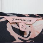 Juicy Couture  floral blue‎ & pink blouse with bling Photo 1