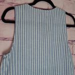 Entro  NAVY WHITE STRIPED EMBROIDERED TASSEL LONG LINE DRESS SWIM COVER SMALL Photo 8