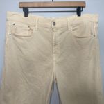 AYR Jeans Women 33 Cream The Beat Drop Barrel Leg Straw Hat Coastal Quiet Luxury Photo 4