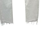 Mother Denim Insider‎ Crop Step Fray Jeans Glass Slipper White Denim Size 26 Photo 6