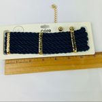 CORE Blue Twist Cord Layered Choker & Earnings Set Photo 4