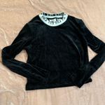 FILA  Black Velvet Velour Long Sleeve Top Photo 0