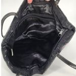 Black and Iridescent Beaded Floral Shoulder Bag Photo 4