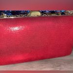 Red bedazzled purse with chain strap Photo 1