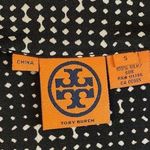 Tory Burch Black & White Speckled Knot Silk Dress Photo 2