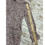 Diane Von Furstenberg  Dress 4 Brown White Collared Long Sleeve Cotton Photo 6