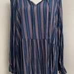 Wonderly Super-soft, striped peasant top Photo 0
