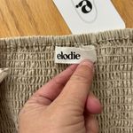 Elodie NWT Beige Linen Blend Dress Size Large Square Neckline Adjustable Straps Photo 9