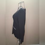 Willi Smith Black Cardigan with White Accents Photo 6