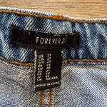 Forever 21  Plaid Design Ripped Denim Jean Shorts Photo 2