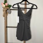 Athleta ‎ Side Scrunch Gray Swim Tank Size Small NWT Photo 6