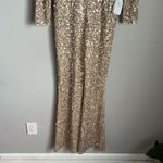 Mac Duggal NEW  Long Sleeve Sequin Jumpsuit Photo 5