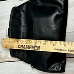 Kenneth Cole Black Leather Mini Bag Silver Chain Fold Over Kiss-lock Date Night Photo 9