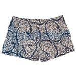 Gap T7  Women Black White Paisley Print Shorts Size 2 Linen Blend Casual Photo 3