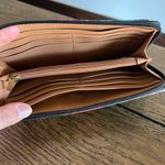 Fossil  Eliza Dark Floral Botanical Design Zip Around Clutch Wallet Photo 6