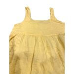 Stars Above  Butter Yellow Cotton Gauze Boho Oversized Beach Dress size M Photo 1